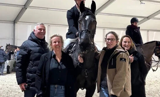 Jules Van Hoydonck tweede prijs KBC bank en verzekeringen op Jumping Mechelen
