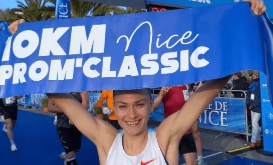 Jana Van Lent Europees record 10 km op de weg