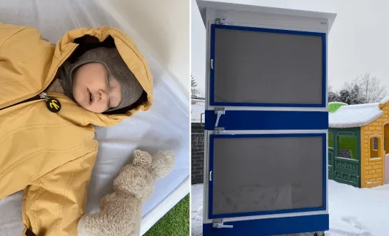 kinderdagverblijf Molleke bedhuisjes buiten slapen