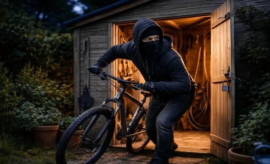 fietsdiefstal uit tuinhuisje