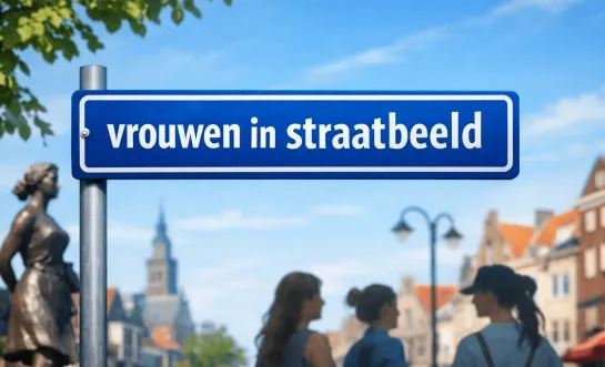 vrouwen in straatbeeld AI-foto