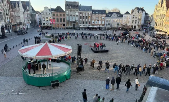 wereldrecord kuskesdans Lier