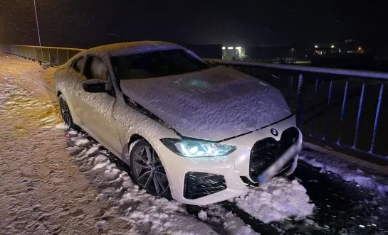 Ongeval door de sneeuw