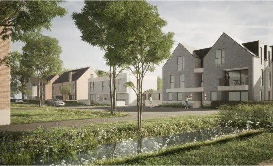 Nieuwe verkaveling Mol Sluis