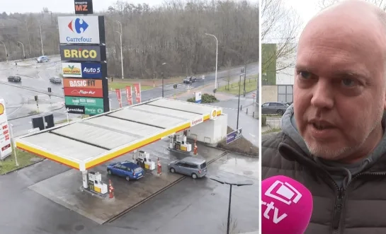 Tankstation Shell in Mechelen-Zuid en Gert Verhoeven van VAB