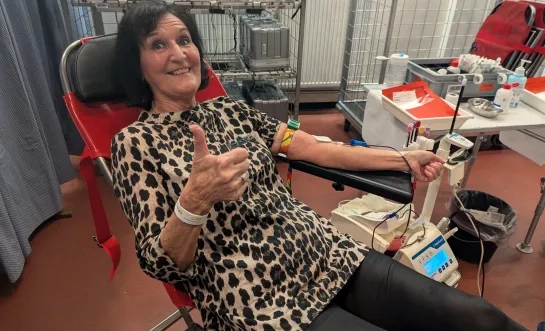 Margriet Gysen geeft 200 keer bloed