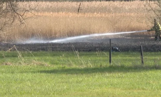 eerste natuurbrand van het seizoen in Berlaar