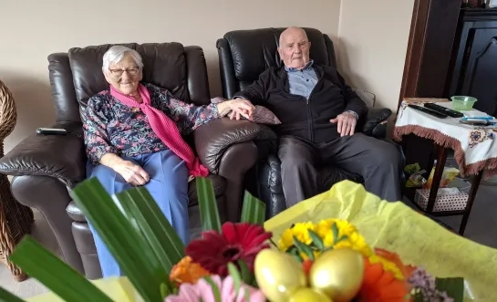 Rosa Meeus Guido Geens Kasterlee 70 jaar getrouwd