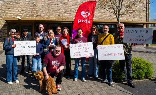 PVDA voert actie tegen besparingen op lokale dienstencentra in Mechelen