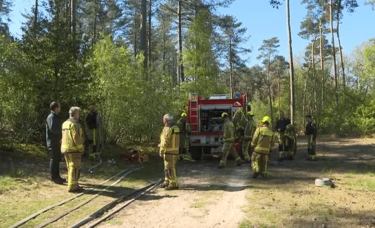 Brandweerzone Kempen oefent op bosbrandscenario's