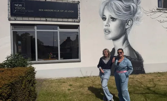muurschildering Brigitte Bardot