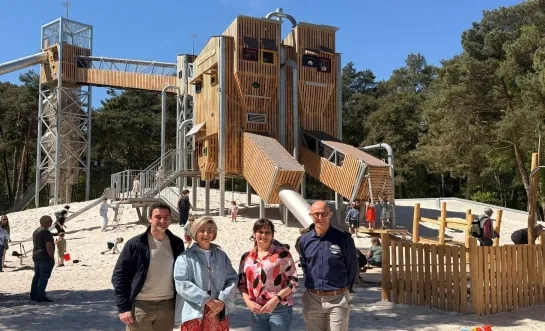 De Zandfabriek is nieuw speelelement in domein Zilvermeer in Mol