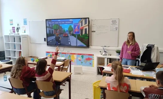 Roblox in de klas als verkeersles