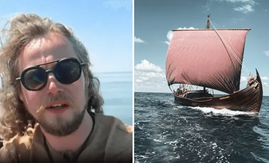 Turnhoutenaar op Vikingschip 