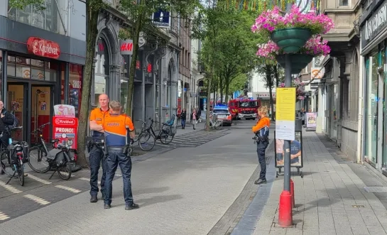 Gasthuisstraat Turnhout afgesloten wegens terrasbrand