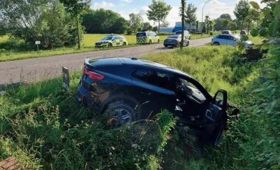auto in de gracht Liezele 