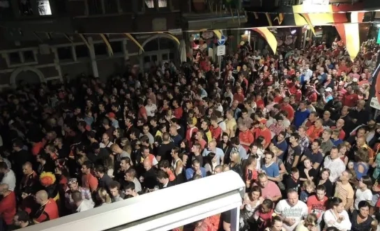 Eikelstraat WK voetbal Rode Duivels