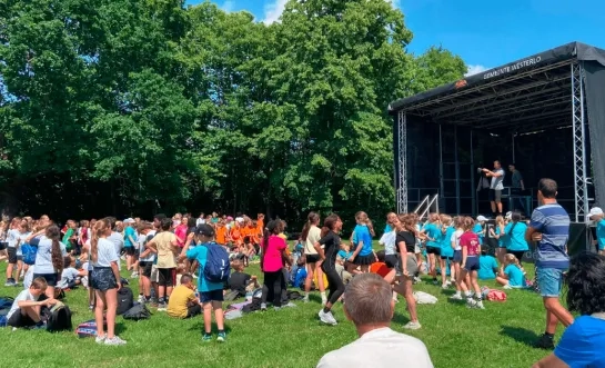 Leerlingen Westerlo sporten samen
