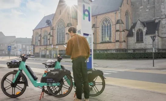 hoppy deelfietsen stad Geel.