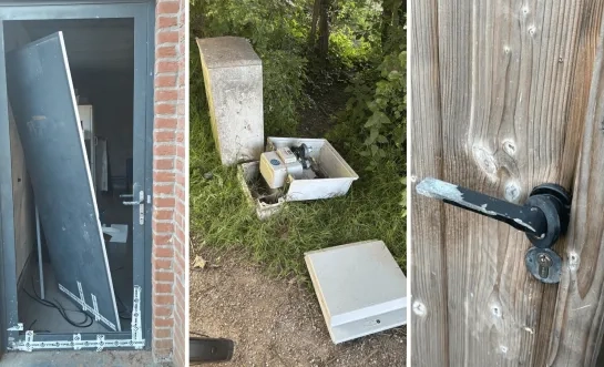 Inbraak bij chiro Heist Station