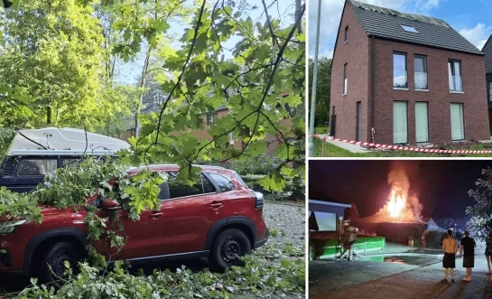 Stormschade na warmteonweer