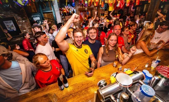 Feest bij de Zwarte Ruiter tijdens België-Senegal