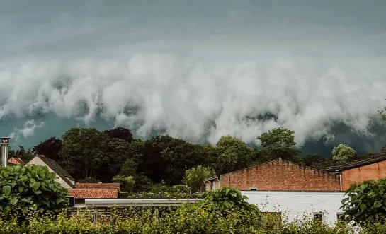 Onweer dreigende lucht