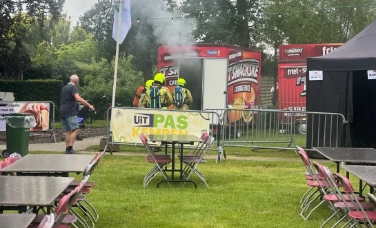 brandje hamburgerkraam parkfeest Villa Leemans Olen