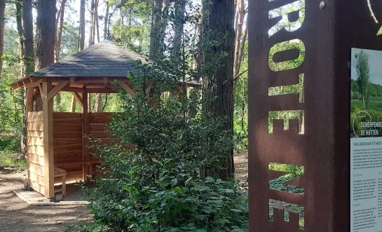 schuilhut Alvinnenberg Meerhout Geel Scherpenbergen De Hutten wandelen fietsen
