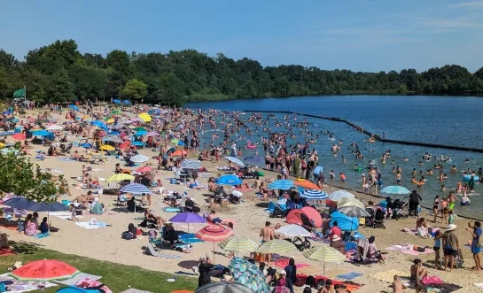 De Nekker recreatiedomein Mechelen strand water