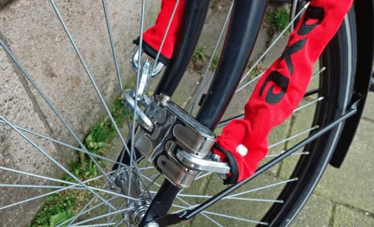 fiets op slot