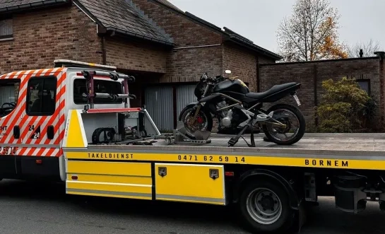 Motor in beslag genomen Puurs-Sint-Amands