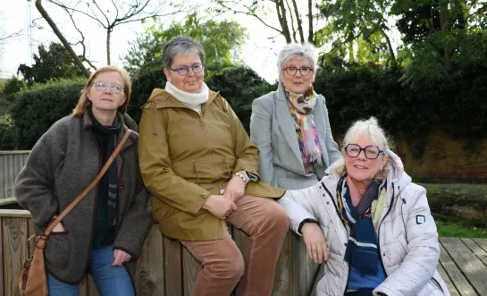 Christel Peeters, Elle Van Loy, Annita Maes en Hilde Hoefnagels.