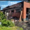Brand in een tuinhuis