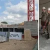 Inwoners op werfbezoek in toekomstig gemeenschapscentrum 't Gewent