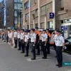 Politie houdt minuut stilte voor overleden collega
