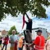 rood lint voor Gaza vredesboom Lichtaart Kasterlee