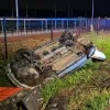 Spectaculair ongeval langs Ring in Lier: twee auto's op hun dak