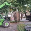 Potten worden weggehaald