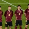 Arthur Vermeeren (18) en Kamiel Van de Perre (6) bij de U21 Rode Duivels