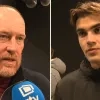 Fred Vanderbiest van KV Mechelen en Kiany Vroman van Lierse SK Fred Vanderbiest van KV Mechelen en Kiany Vroman van Lierse SK