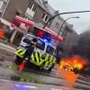 brandende auto
