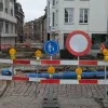 Verkeersdrukte in Lier door afgesloten Netebrug aan Zimmerplein 