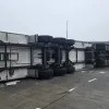 gekantelde vrachtwagen Geel-West fly-over