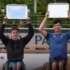 Alexander Lantermann (links) wint tweede Grand Slam in het dubbelspel bij junioren