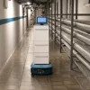 Zelfrijdende transportrobot in ziekenhuis Geel