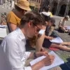 leerkrachten verbeteren protestactie