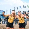 Sarah Cools en Lisa Van den Vonder beachvolley