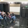 Burgemeester Geudens op de info-avond 