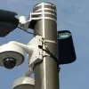 Foto van een trajectcontrolecamera